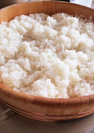 ストウブで酢飯用ご飯の炊き方-レシピのメイン写真