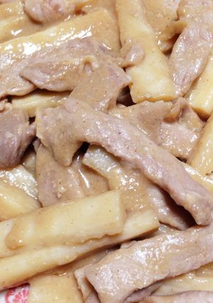 豚肉と山芋の味噌バター炒め-レシピのメイン写真