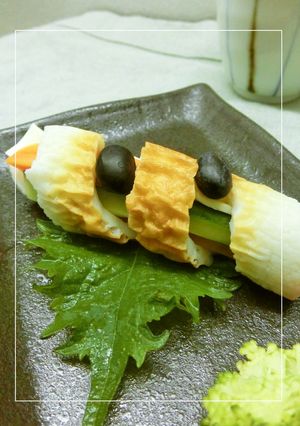 ❂ぐるぐるちくわ❂ 小ちゃい恵方巻き-レシピのメイン写真