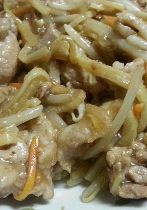 大根の皮と豚こま肉で♪節約！肉野菜炒め☆-レシピのメイン写真