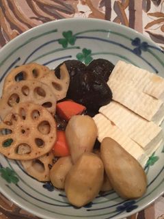 筑前煮風☆里芋ニンジン蓮根椎茸の煮物-レシピのメイン写真