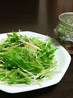 水菜の簡単おつまみサラダ-レシピのメイン写真