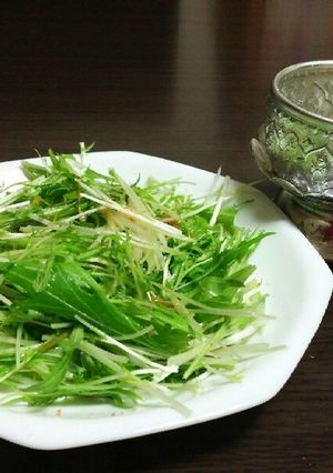 水菜の簡単おつまみサラダ-レシピのメイン写真
