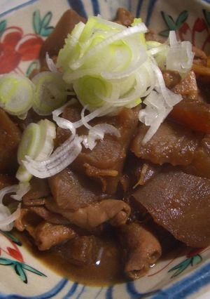 我が家の豚ホルモン土手煮-レシピのメイン写真