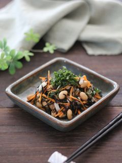 ひじきと大豆の梅ドレッシング和え-レシピのメイン写真