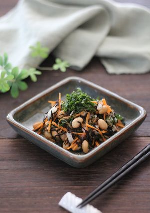 ひじきと大豆の梅ドレッシング和え-レシピのメイン写真