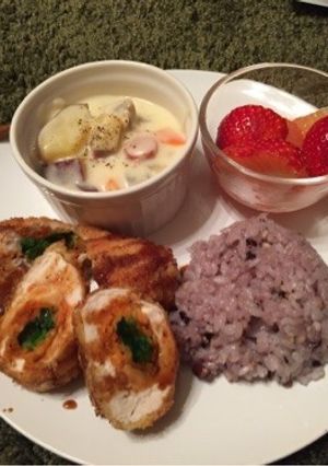 ささみのロールカツセット-レシピのメイン写真