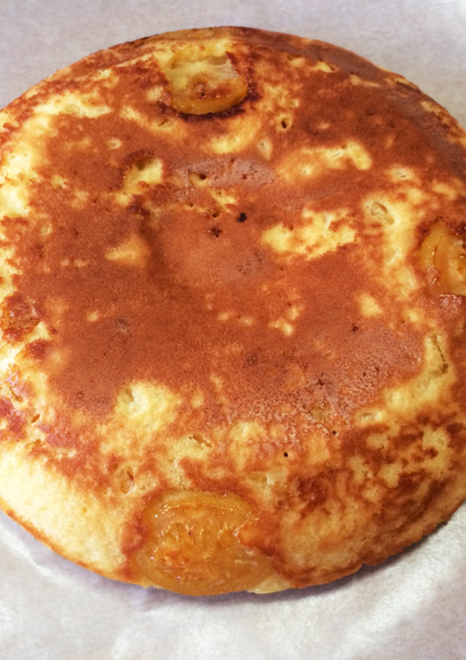 果実酒の実入り炊飯器ケーキ(覚書)-レシピのメイン写真