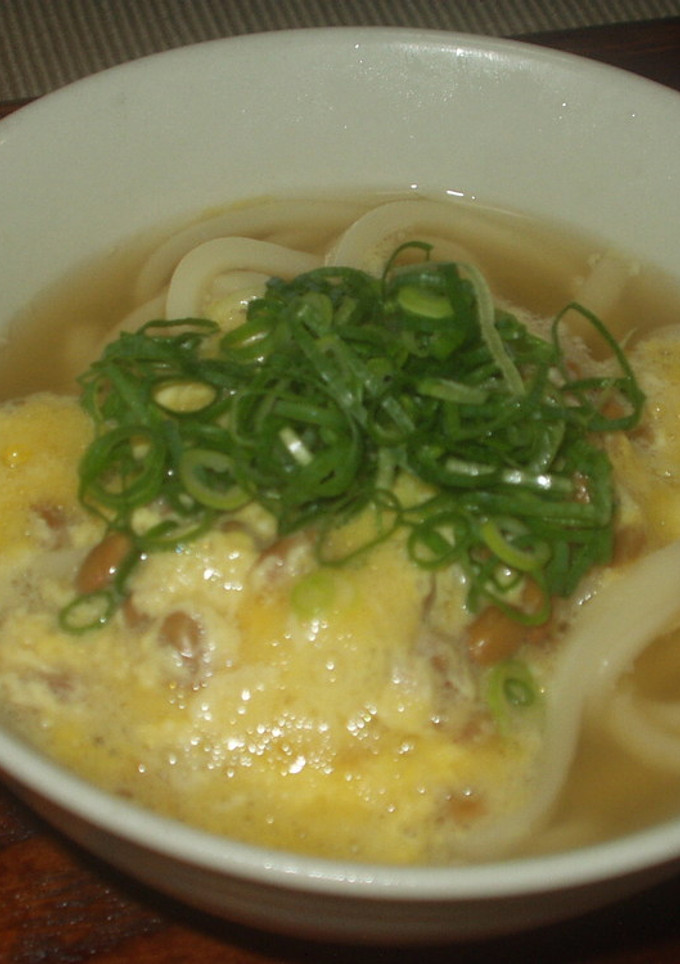とろとろあったか♪納豆たまごうどん-レシピのメイン写真