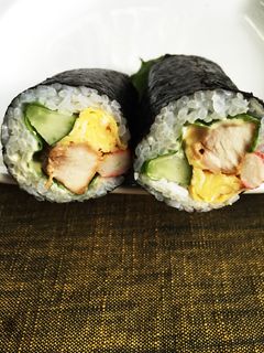 太巻き!節句!照り焼きチキンのサラダ巻き-レシピのメイン写真