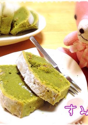 卵白消費に♪しっとり抹茶ケーキ胡桃入り-レシピのメイン写真