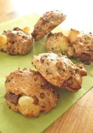 HMで♪チーズ&チョコのドロップクッキー-レシピのメイン写真