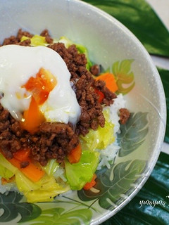 ストック肉味噌を使って◎肉味噌のっけ丼-レシピのメイン写真