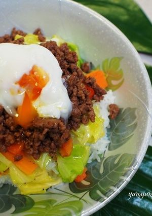 ストック肉味噌を使って◎肉味噌のっけ丼-レシピのメイン写真