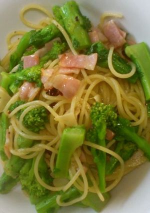 菜の花のペペロンチーノ【春野菜】-レシピのメイン写真
