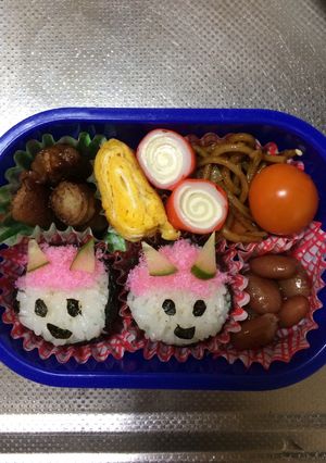 鬼キャラ弁-レシピのメイン写真