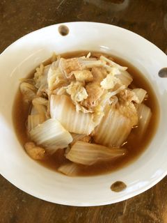 白菜と油揚げのシンプル煮-レシピのメイン写真