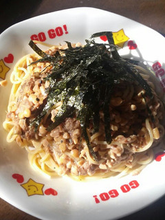 簡単鯖缶納豆パスタ-レシピのメイン写真