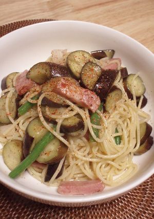 ペロり☆厚切ベーコン茄子パスタ-レシピのメイン写真