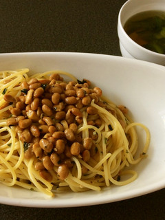 混ぜごはんの素を使った納豆パスタ-レシピのメイン写真