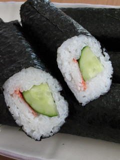 節分♪白梅酢deカニかまと胡瓜の恵方巻き-レシピのメイン写真