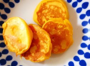 離乳食後期～かぼちゃと豆乳のホットケーキ-レシピのメイン写真