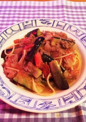 ☆茄子とトマトのボロネーゼ パスタ☆-レシピのメイン写真