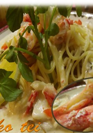 タラバ蟹 カルボ仕立てのクリームパスタ-レシピのメイン写真