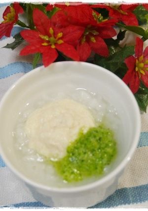 離乳食初期 豆腐とブロッコリーのおかゆ-レシピのメイン写真
