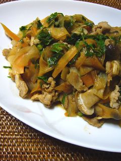 大根と豚肉の炒め物(丸新本家・湯浅醤油)-レシピのメイン写真