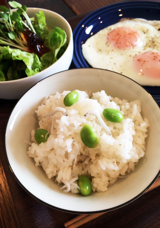 ♡冷凍枝豆としらすの簡単混ぜご飯♡-レシピのメイン写真