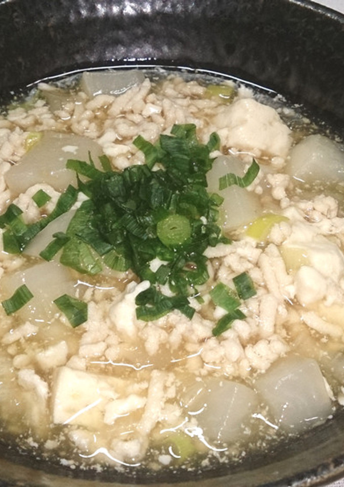 カブと豆腐のとろとろ鶏あんかけ　丸新本家-レシピのメイン写真