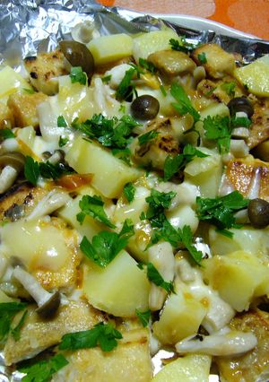 鮭とポテトのチーズバター醤油（丸新本家）-レシピのメイン写真