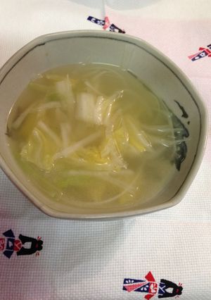 生姜たっぷり白ネギと白菜のスープ-レシピのメイン写真