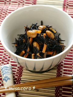 m節分豆でひじき煮-レシピのメイン写真