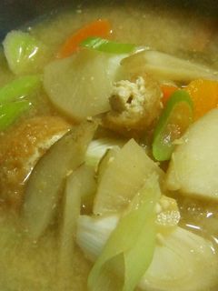 栄養たっぷり根菜の味噌汁★胡麻風味♪-レシピのメイン写真