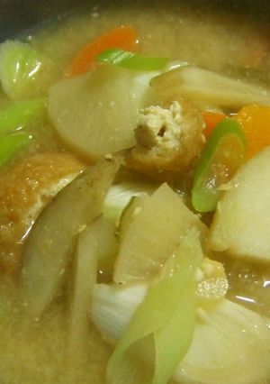 栄養たっぷり根菜の味噌汁★胡麻風味♪-レシピのメイン写真