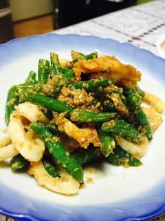 インゲンとちくわの胡麻和え-レシピのメイン写真