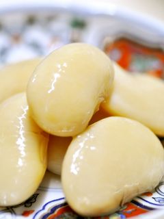 簡単◎豆の姫さま♪白花豆のつやつや煮豆-レシピのメイン写真