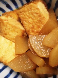 簡単!フライパンで!大根と厚揚げの煮物-レシピのメイン写真