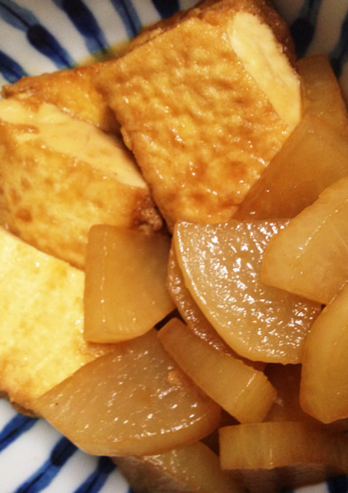 簡単！フライパンで！大根と厚揚げの煮物-レシピのメイン写真