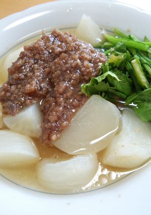 小カブのそぼろあんかけ-レシピのメイン写真