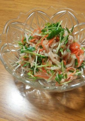 豆苗とツナのうまうまサラダ-レシピのメイン写真