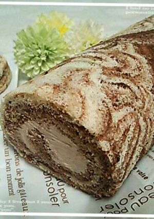 マーブルロールケーキ✨-レシピのメイン写真