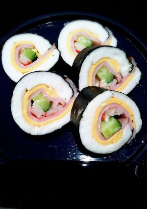 お酒のつまみに◇はんぺんで恵方巻き-レシピのメイン写真