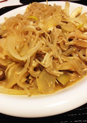 きのこでヘルシーしらたきパスタ-レシピのメイン写真