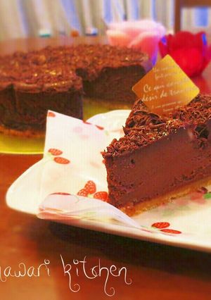 バレンタイン♥口溶けチョコチーズケーキ-レシピのメイン写真