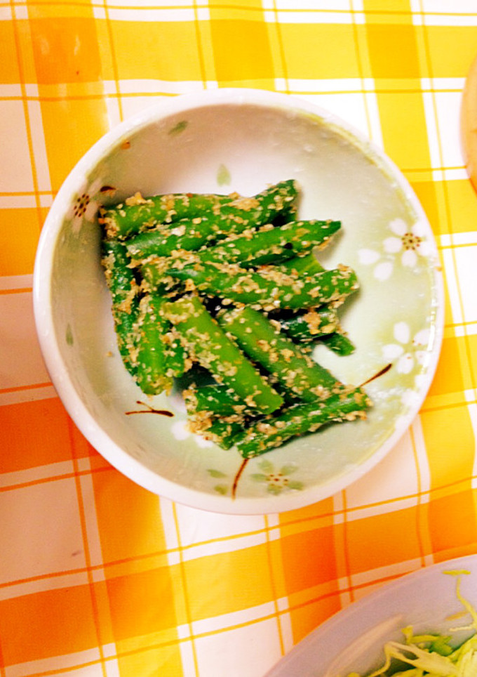 (^^)いんげんの胡麻和え☆-レシピのメイン写真