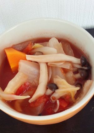 【とりわけ離乳食】野菜のトマトスープ-レシピのメイン写真