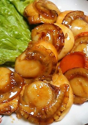 焼いてからめるだけ♪ホタテの照り焼き-レシピのメイン写真